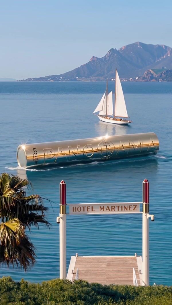 L'Oréal Paris Giant Mascara Floats in Cannes