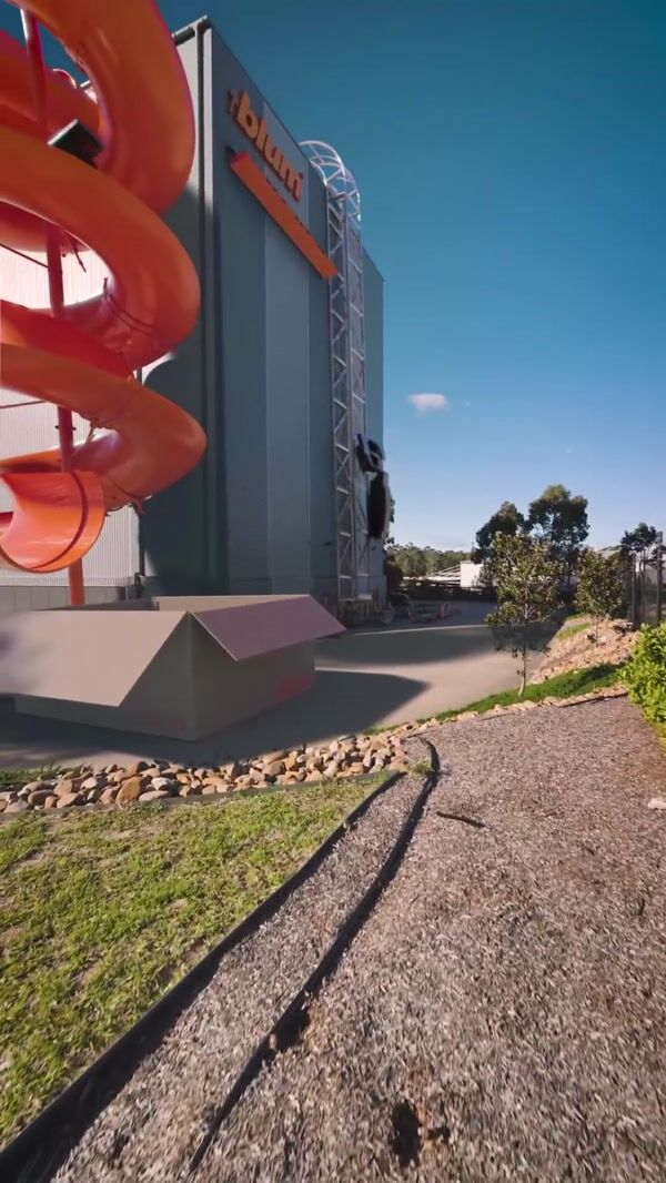 Blum Giant Spiral Slide Outside Warehouse