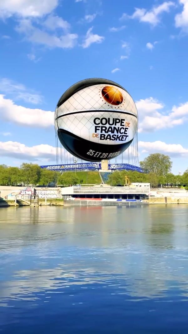 FFBB Basketball on Net Floats at Arena