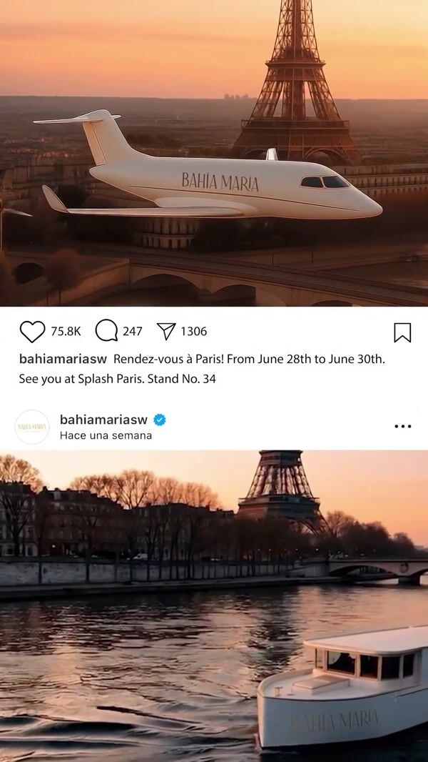 Bahia Maria Jet and Boat Spotted in Paris