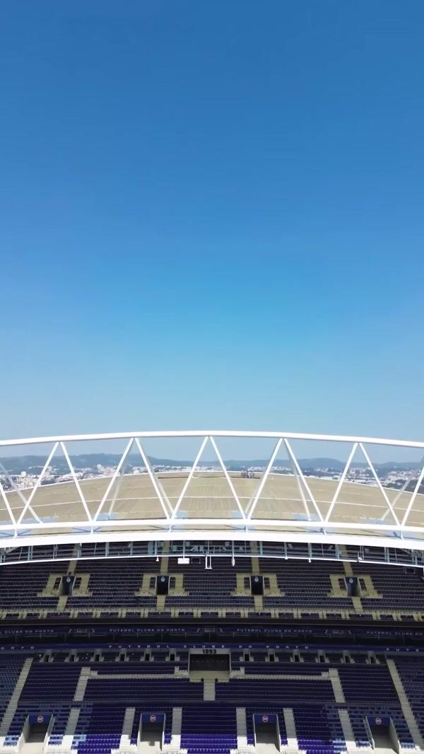 FC Porto Giant Jersey Hangs in Stadium