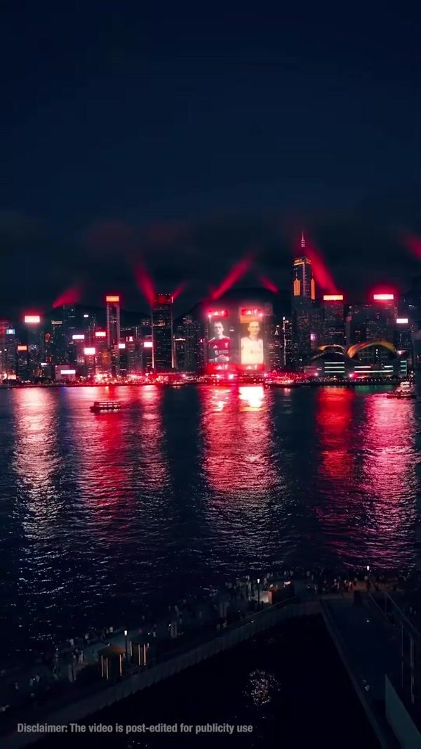Adidas Fireworks Display at Victoria Harbour