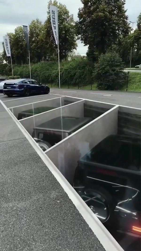 Mercedes-Benz SUVs Parked Under Glass Street