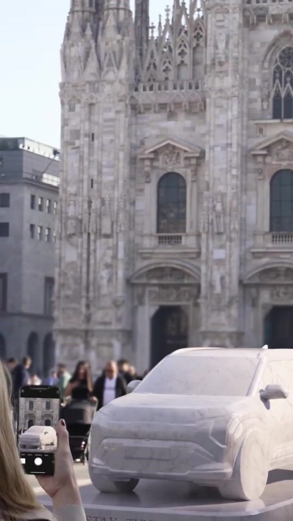 Kia Dissolving Marble SUV Monument