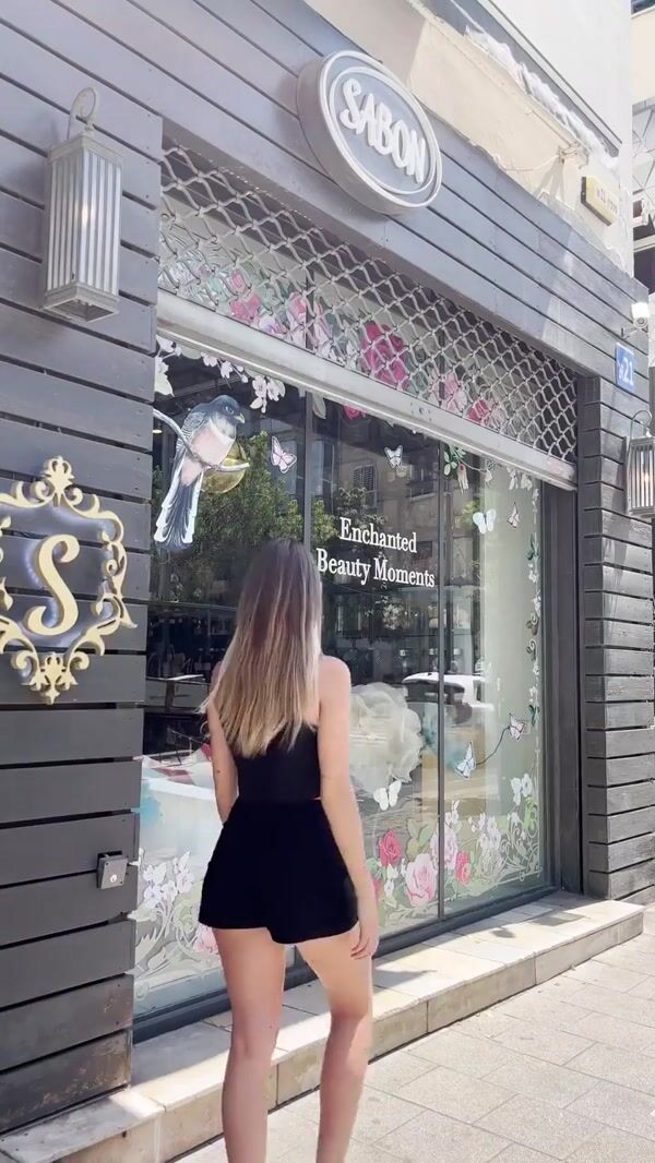 SABON Window Transformed into Interactive Screen