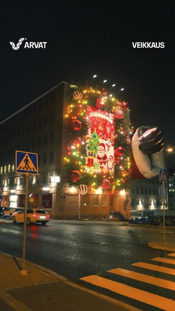Veikkaus Giant Christmas Card Gets Scratched