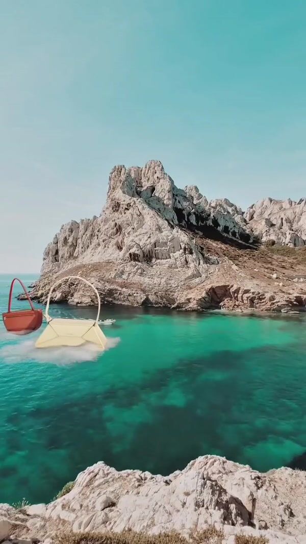 Zivera Handbags Float Across Sea