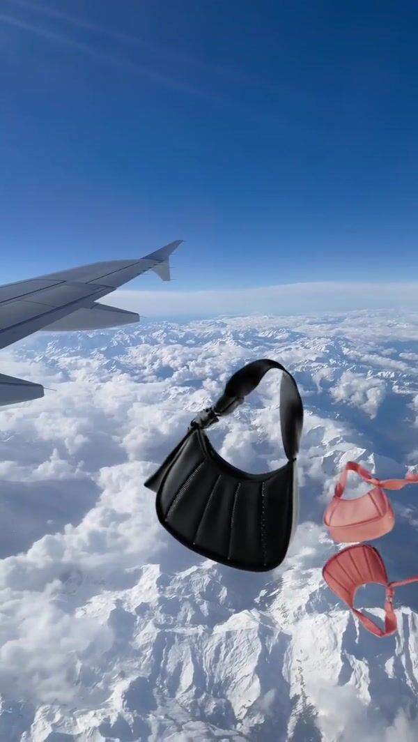 TUMI Bags Float from Sky to Milan