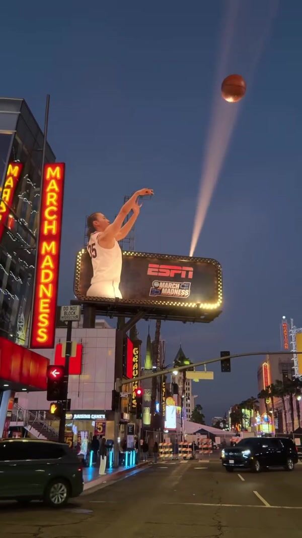espnW Azzi Fudd Shooting Giant Basketballs