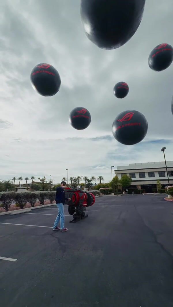 ROG Giant Floating Sphere Pops Mid-air