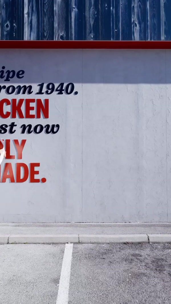 KFC Flipping Poster Announces Store Opening