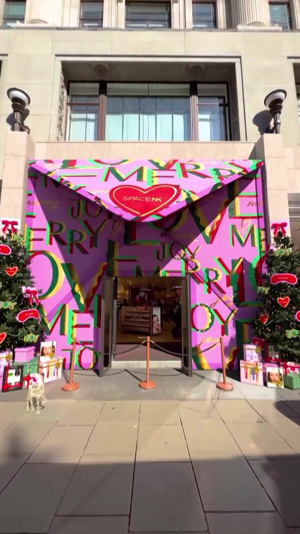 Space NK Giant Envelope on Store Facade
