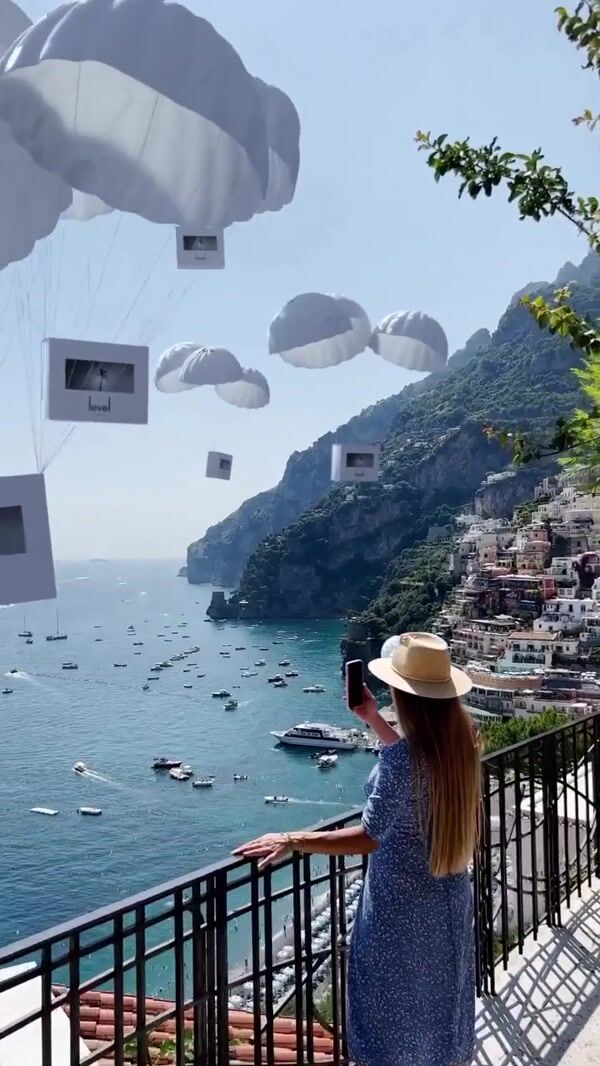 Level Shoes Parachutes Deliver Shoe Boxes