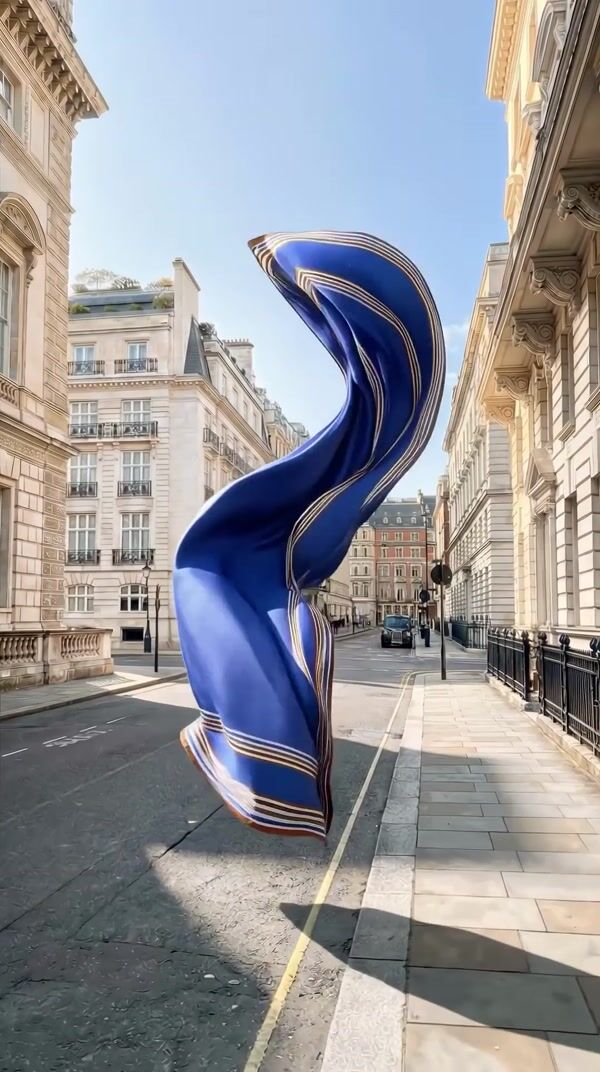 ME+EM Giant Scarves Travel Through London
