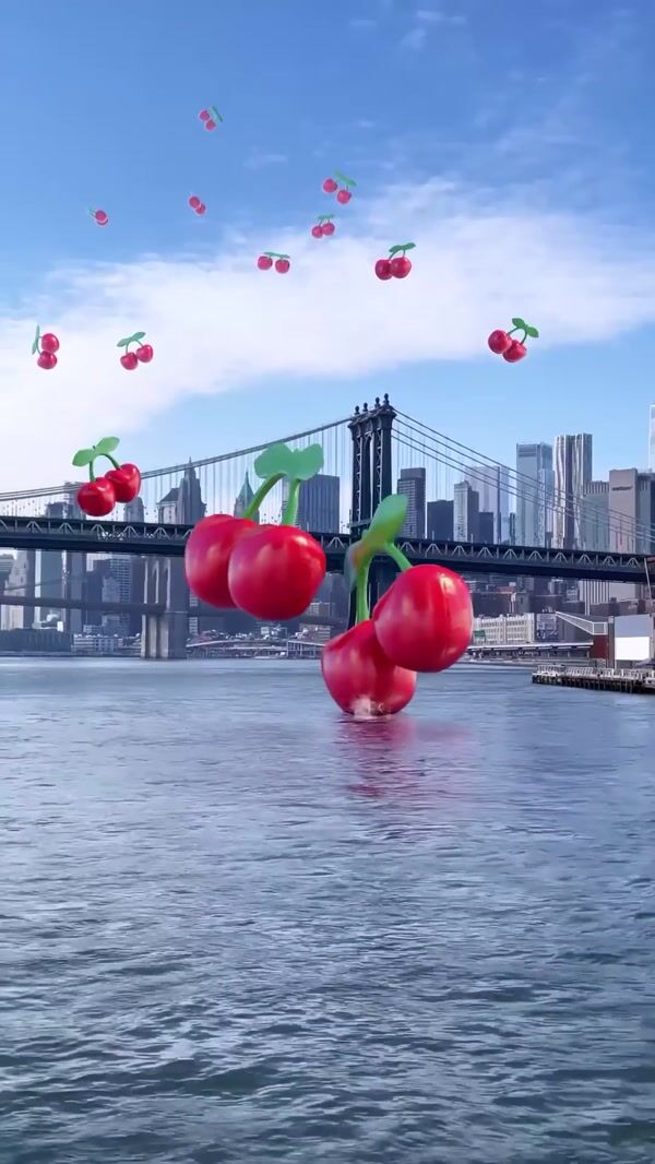 Pacha Giant Cherry Logos Fall From the Sky