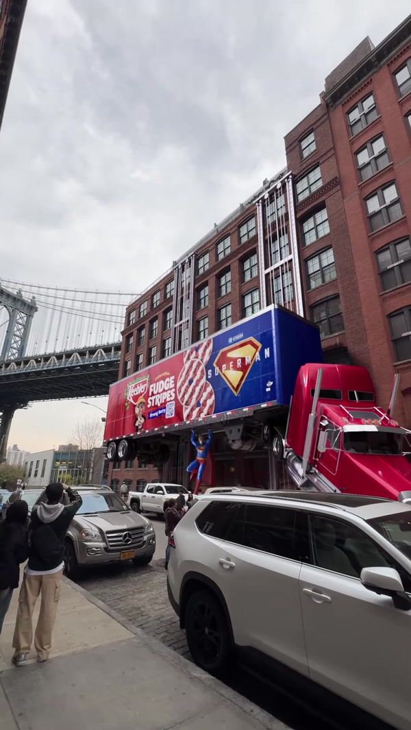Keebler Superman Lifts the Truck