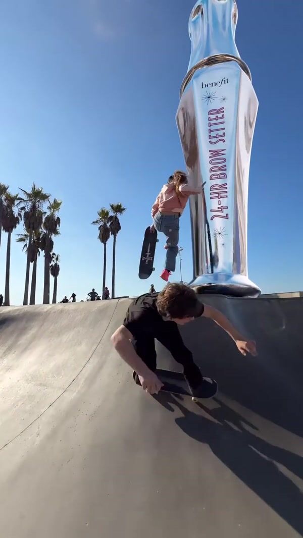 Benefit Skater Tumbles Down Brow Gel on Skate Park