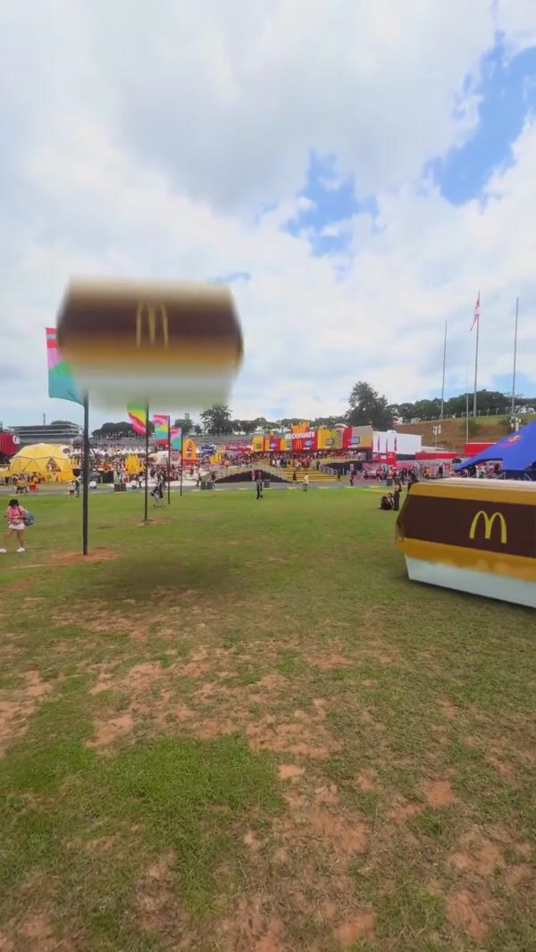 McDonald's Burger Boxes Land on Festival Grounds