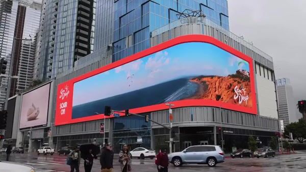 Visit San Diego Paraglider Breaks Through Billboard