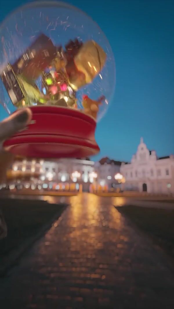 Lidl Giant Snow Globe of Sweets at CEC Palace