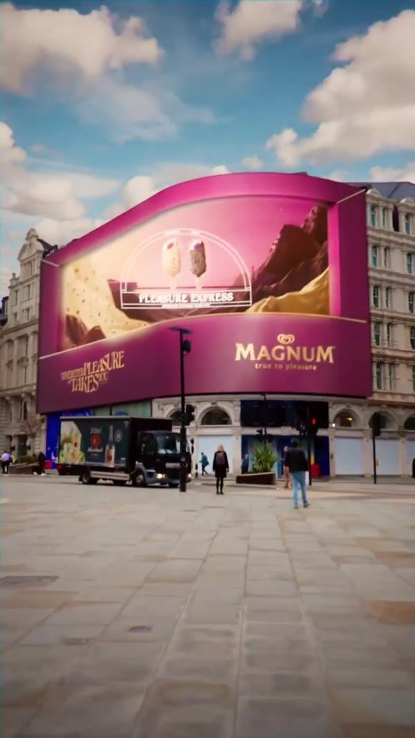 Magnum Ice Cream Comes Out from Screen