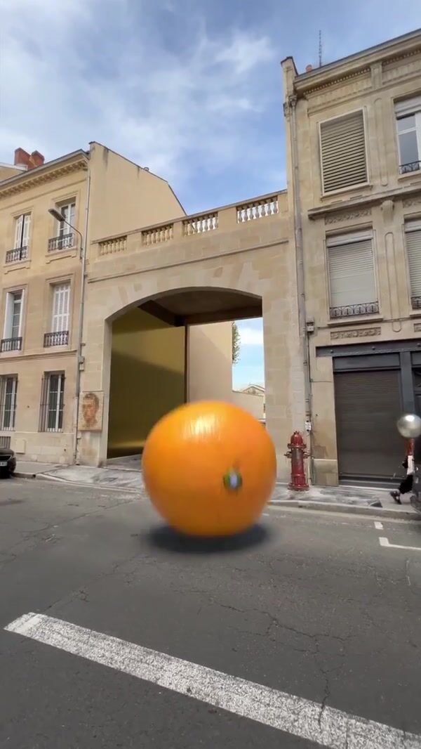 Lenovo Laptop Orange Transformation in the Street