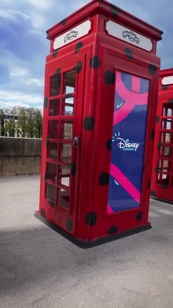 Disney “Miraculous World” Ladybug Telephone Booths in Paris