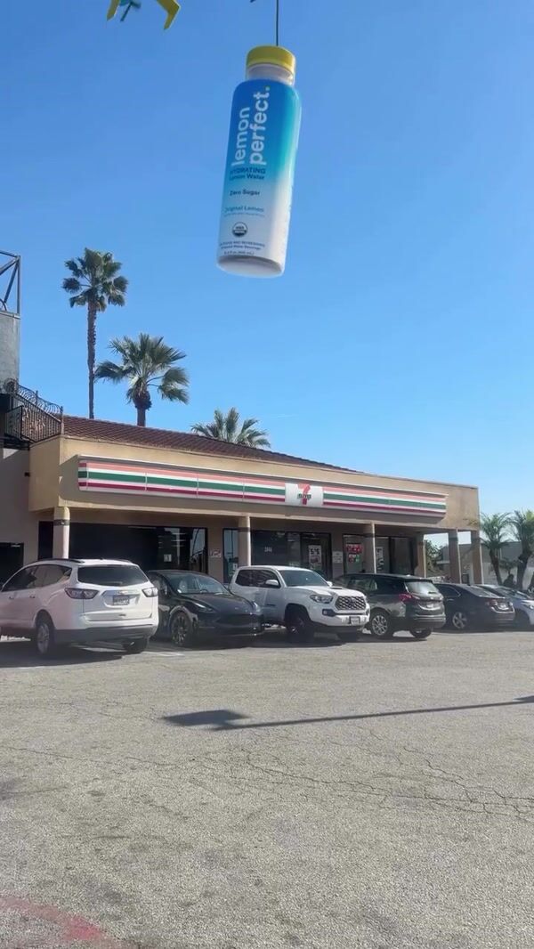 Lemon Perfect Helicopter Drops Bottle at Store