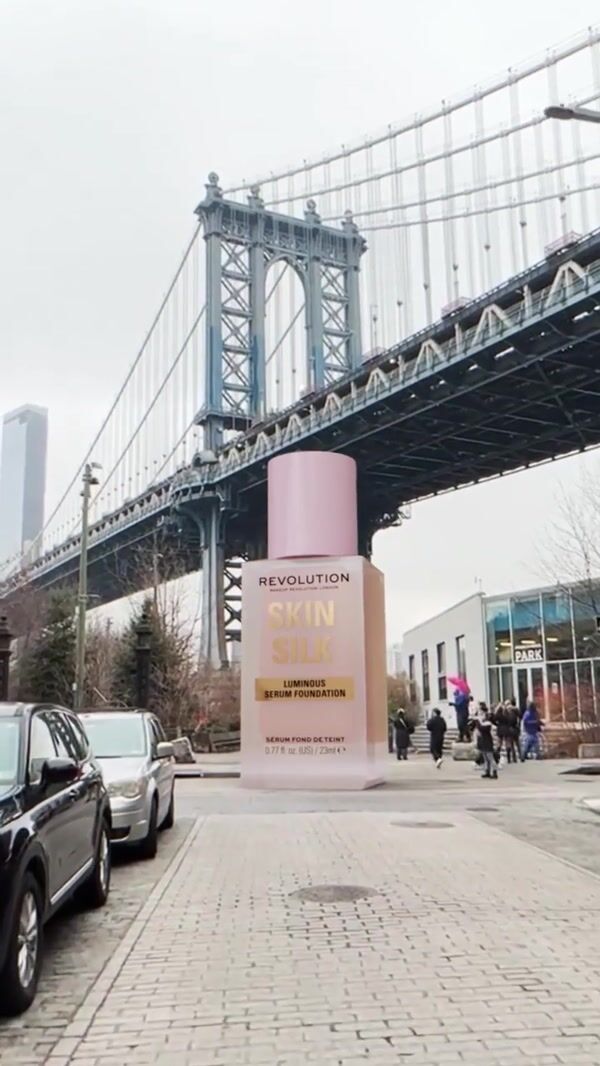 Revolution Makeup Giant Foundation Beside Manhattan Bridge