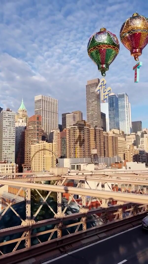 Anthropologie Hot Air Balloon Ornaments at NYC