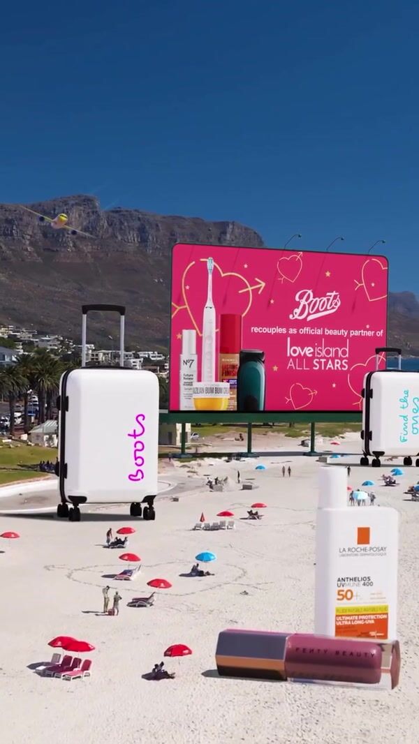 Boots Love Island-Themed Installation