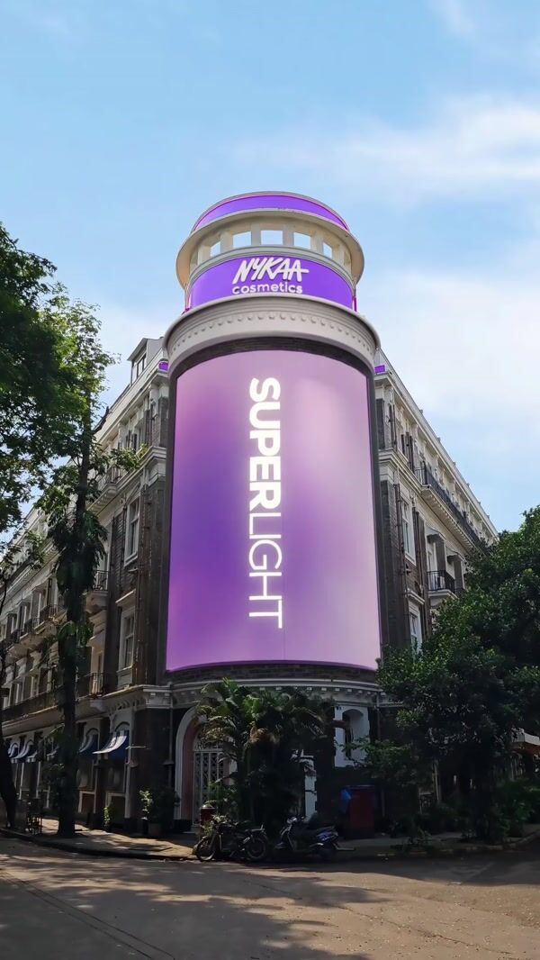 Nykaa Superlight Foundation Bursts From Corner Building
