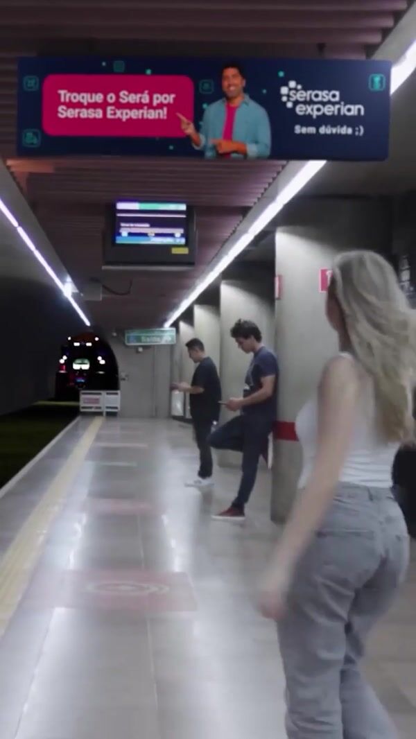 Serasa Experian Tractor Train in Subway